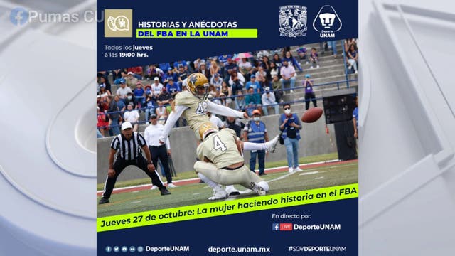 Mexico’s 1st female college football kicker takes field