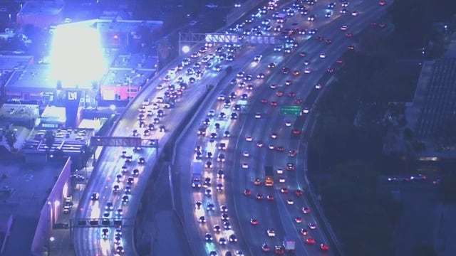 Pedestrian killed on 110 Freeway in DTLA