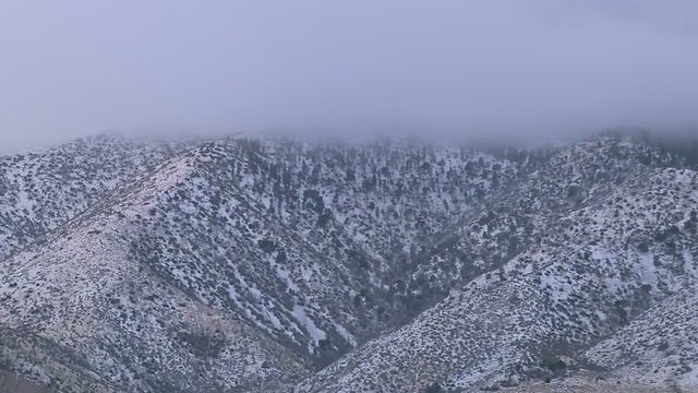 Winter weather brings 1st snow of season to SoCal mountains