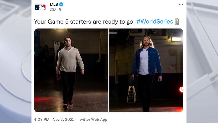 Houston Astros' Justin Verlander and Philadelphia Phillies' Noah Syndergaard will start in Game 5 of the 2022 World Series.