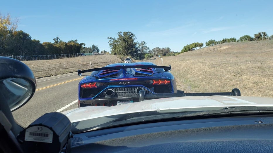 Speeding Lamborghini driver cited by CHP
