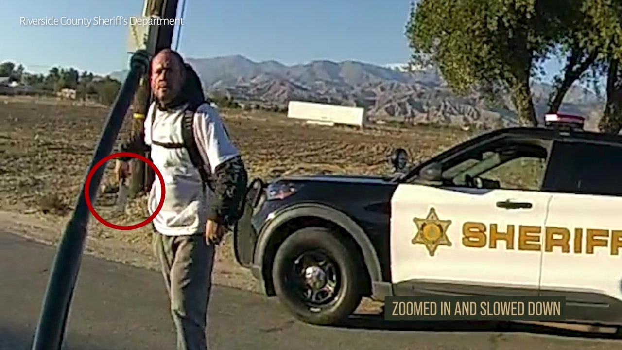Bodycam footage shows the moment deputy shoots cleaver-wielding man claiming to be the Antichrist Bodycam footage shows the moment deputy shoots cleaver-wielding man claiming to be the Antichrist