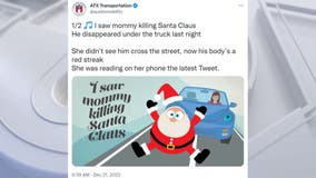 Austin city department's 'mommy killing Santa Claus' Christmas driving safety tweets raise concerns