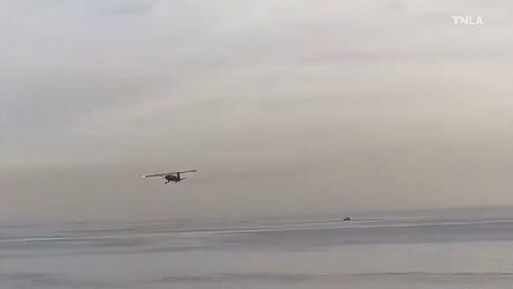 Video shows moments before small plane crashes into Santa Monica beach