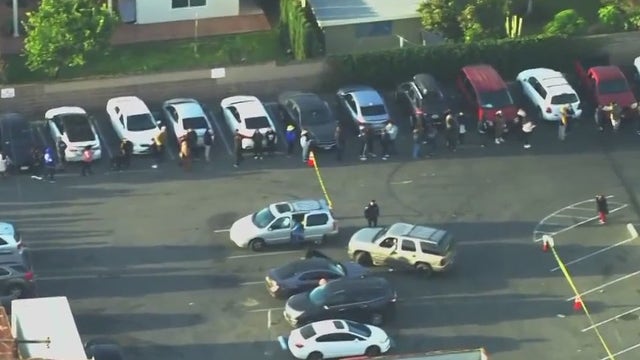 Christmas tamales: Shoppers wait in line for masa in Downey