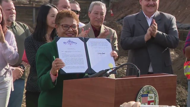 LA Mayor Bass signs affordable housing executive order