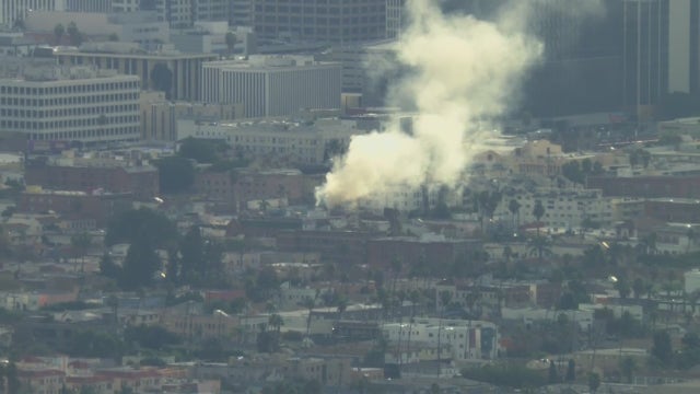 Fire damages Koreatown discount merchandise store