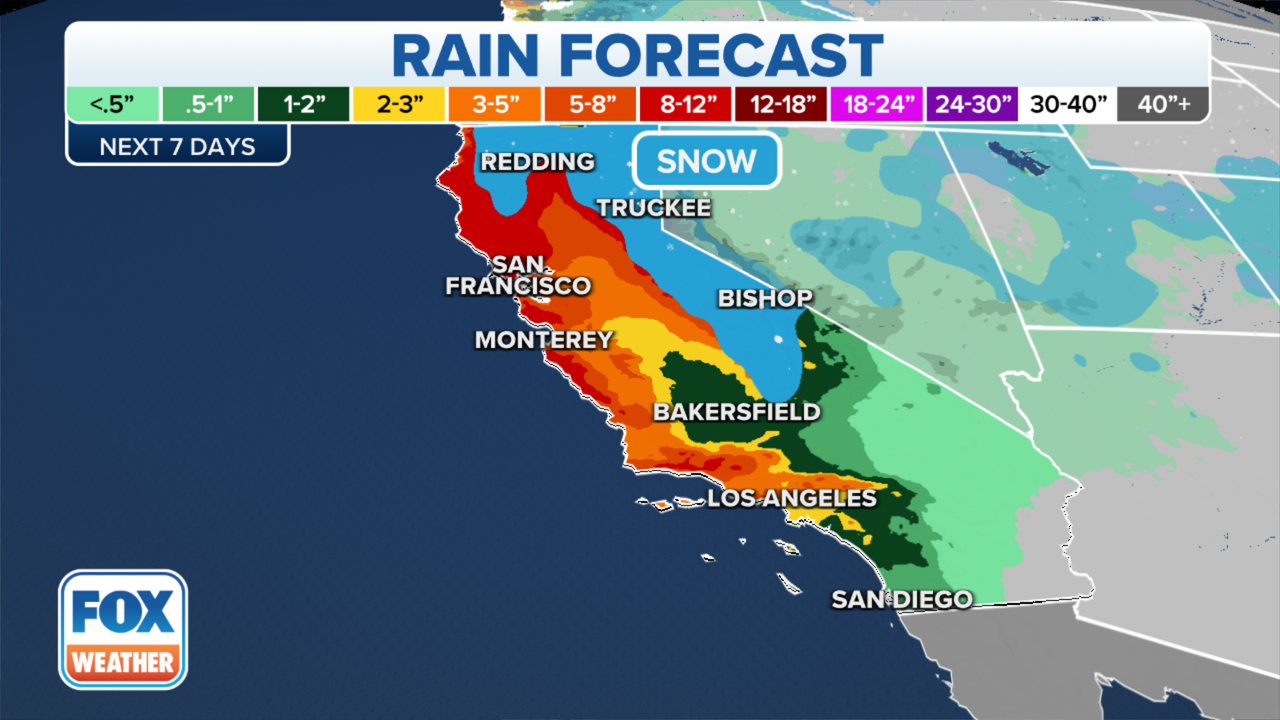 California Storm Timeline: Tracking 'bomb Cyclone,' Heaviest Rain | FOX ...