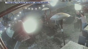 Car slams into restaurant in Sierra Madre; 2 people narrowly dodge SUV