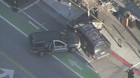 Santa Monica crash ends in shooting; 2 arrested