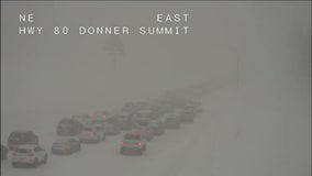 WATCH: Snow stops traffic on I-80 on route to Tahoe