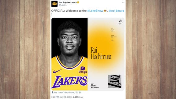 Lakers acquire Rui Hachimura from Wizards for Nunn, picks
