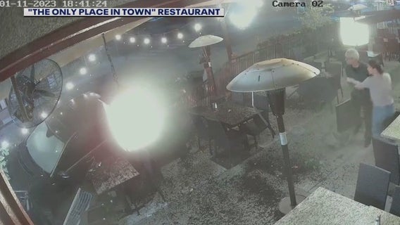 Car slams into restaurant in Sierra Madre; 2 people narrowly dodge SUV
