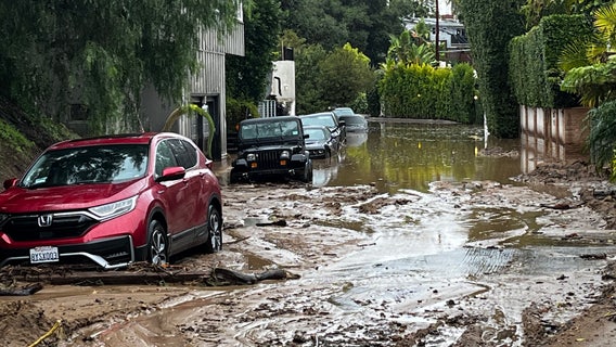Studio City residents shelter in place after relentless storm triggers mudslide