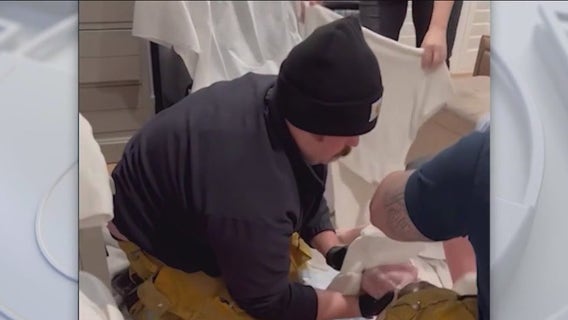 LAFD firefighters help deliver baby