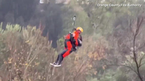 Woman airlifted from tree in Laguna Hills