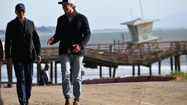 Biden tours areas of California damaged by recent storms