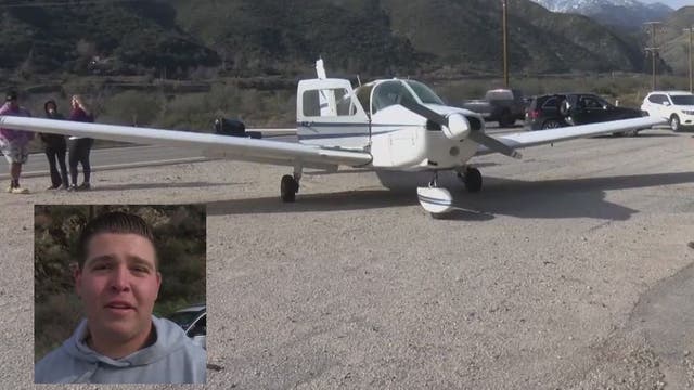 Teen pilot makes emergency landing in Cajon Pass
