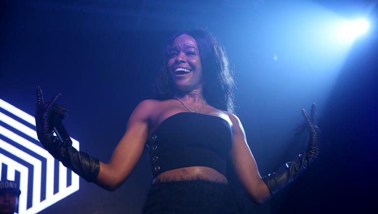 American rapper Azealia Banks gives concert at Garage Istanbul, Turkey on September 15, 2017. (Photo by Isa Terli/Anadolu Agency/Getty Images)