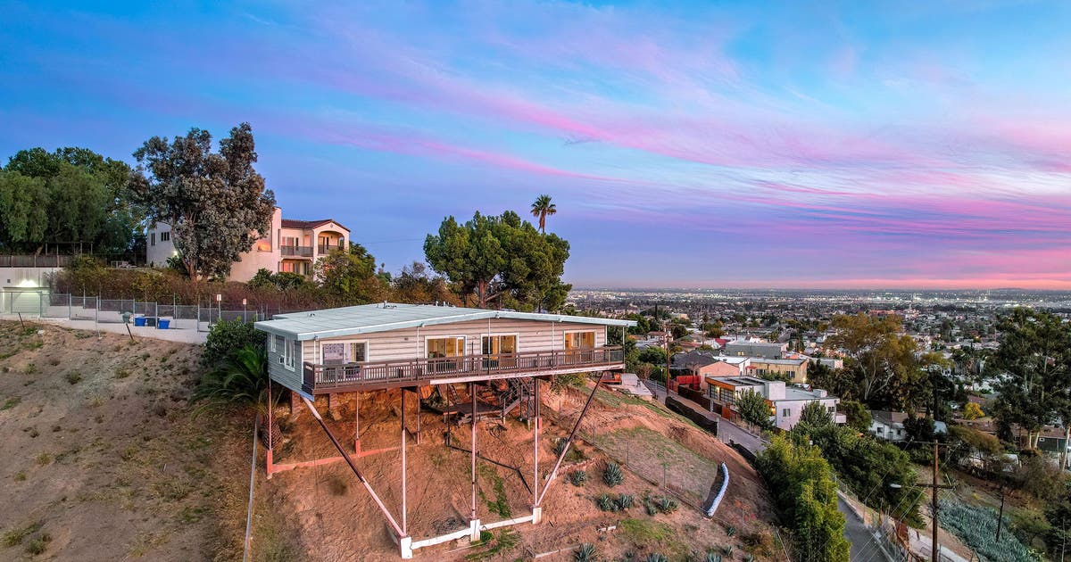 $1.6 million LA hillside home on stilts hits market for 1st time