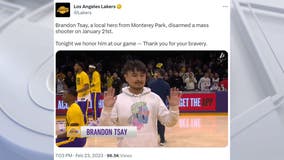 LA Lakers honor Brandon Tsay for stopping Monterey Park mass shooter
