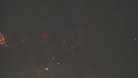 Power line with live wires falls on top of vehicle, trapping 1 person in Hollywood Hills, firefighters say