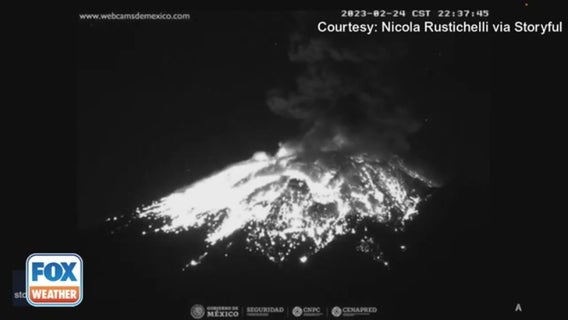 Video shows violent eruption of Mexico's Popocatepetl volcano