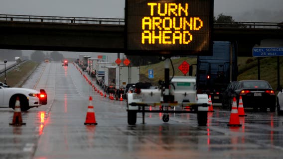 Multiple freeways in SoCal closed due to snow, flooding