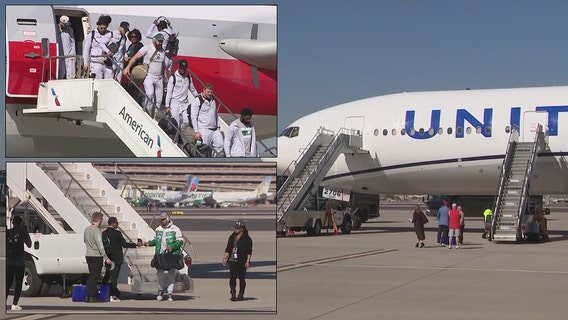 Eagles and Chiefs touch down in Phoenix for Super Bowl: How service members made it possible