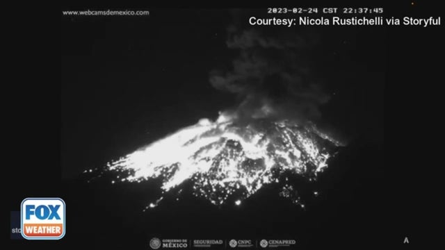 Video shows violent eruption of Mexico's Popocatepetl volcano