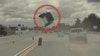 Tire pops off truck, causes car to flip on Los Angeles freeway