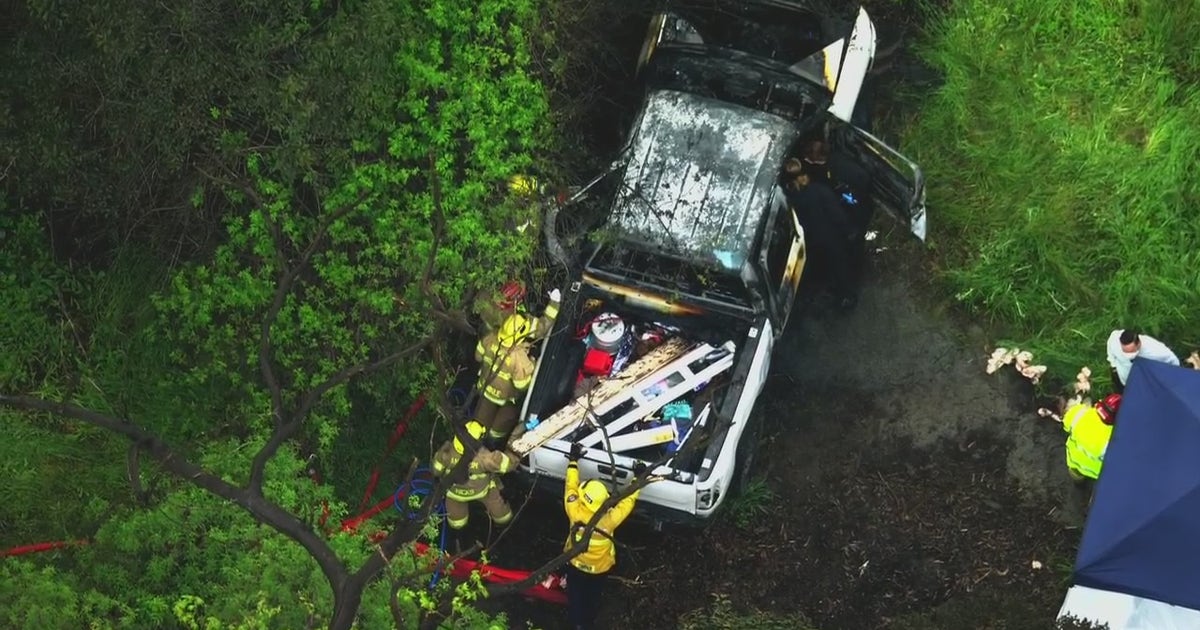 Death investigation underway in Brea after body found in burning car ...