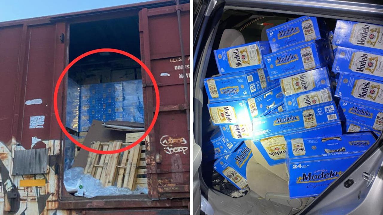 Couple hundred' Modelo beer cases recovered from stolen cargo train in  Fontana