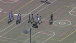 Saugus High School: Armed officers escort students after report of assault with deadly weapon
