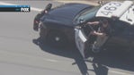 Police chase: Suspect jumps out of stolen CHP cruiser during high-speed chase