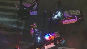 DTLA pursuit: 4 hurt when police chase ends in crash