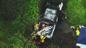 Death investigation underway in Brea after body found in burning car