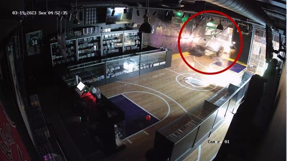 Truck backs into Tujunga hobby shop, thieves swipe basketball, Pokémon cards