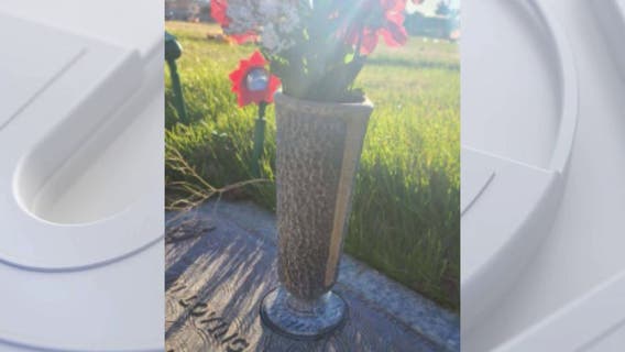 50 vases from Lancaster cemetery graveyards: LASD