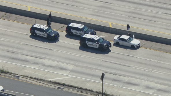 10 Freeway closed after deadly shootout involving police chase suspect, officers in Monterey Park