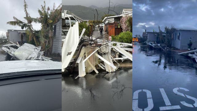Carpinteria tornado damages mobile home community