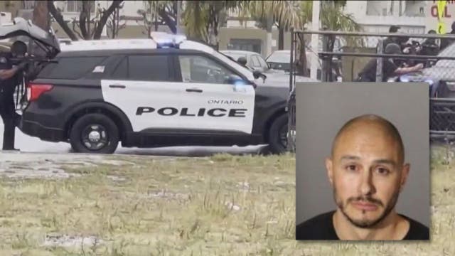 'Like a war zone': Suspect inside police cruiser engages in shootout with Ontario officers