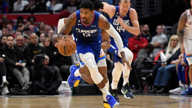 Paul George out at least 2-3 weeks after suffering knee sprain in Clippers loss to Thunder