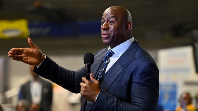 Laker legend Magic Johnson joins group making bid to buy Washington Commanders, report says