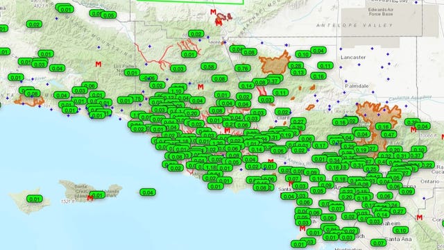 Interactive map: See rainfall totals in your neighborhood