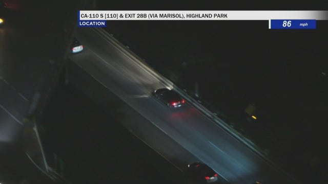 Police chase in LA County