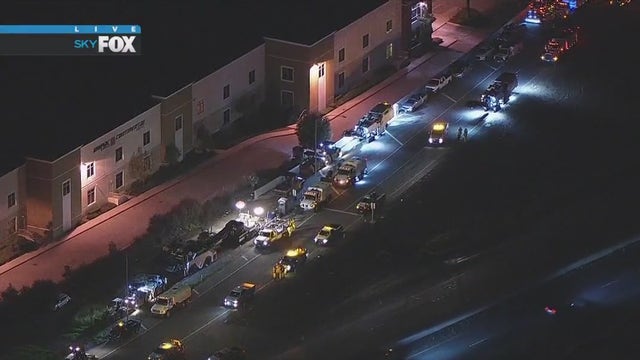 71 Freeway in Pomona closed for pothole repairs