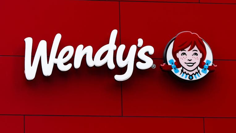 Wendy's logo sign is seen in New York, United States, on October 26, 2022. (Photo by Beata Zawrzel/NurPhoto via Getty Images)