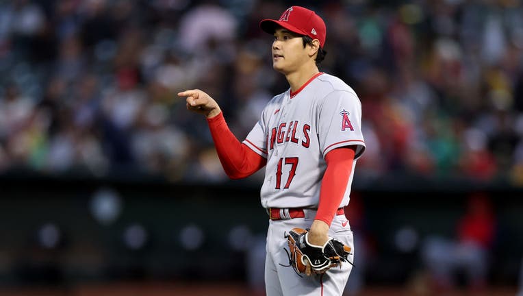 Shohei Ohtani Strikes Out 10 In Angels’ Opening Loss To A’s | FOX 11 ...