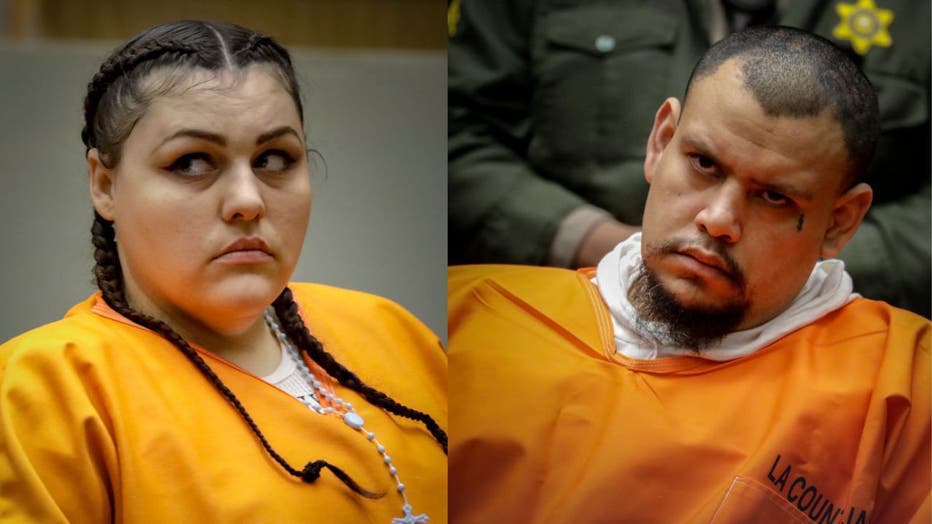 Heather Maxine Barron (left) and Kareem Ernesto Leiva (right) 2019. (Photos by Irfan Khan/Los Angeles Times via Getty Images)